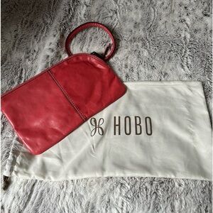 Leather HoBo Sable wristlet